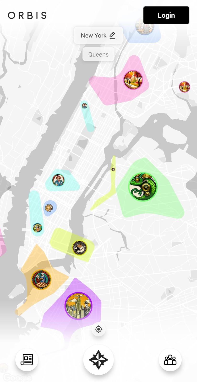 New York map unauthenticated view